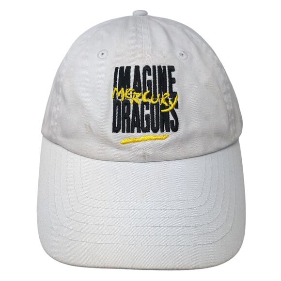 Imagine Dragons Mercury Slideback Baseball Hat White One Size Continental - Picture 1 of 9